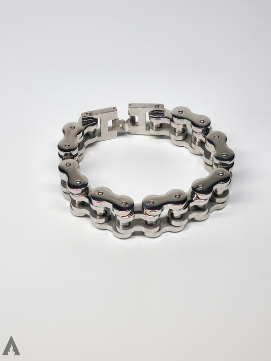 BIKER Armband Silber