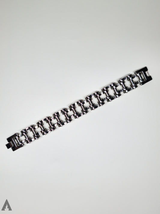 BIKER Armband Silber