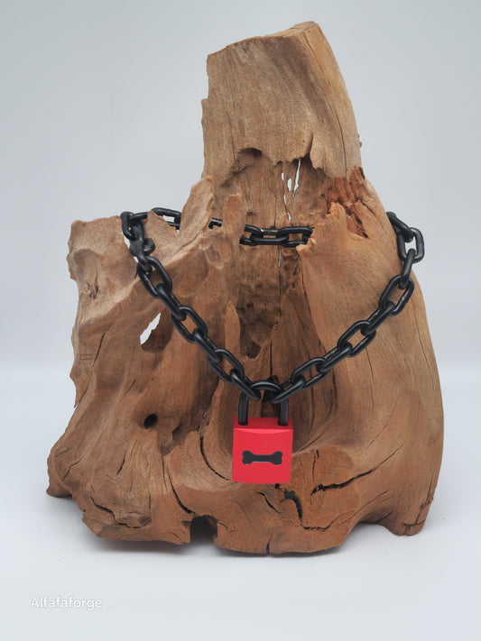 Guardian Inferno Invers Combo engraved with Midnight Black Chain & black Shackle