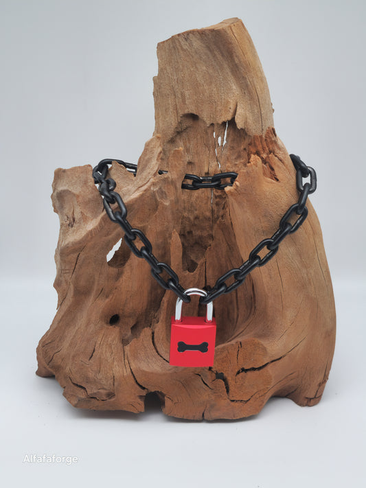 Guardian Inferno Invers Combo engraved with Midnight Black Chain & silver Shackle