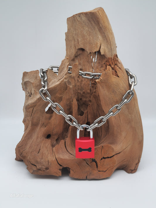 Guardian Inferno Invers Combo engraved with Stainless Steel Chain & silver Shackle