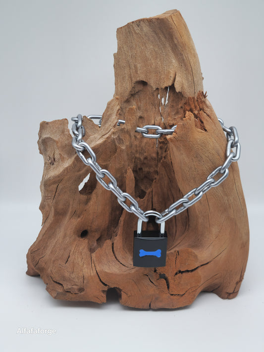 Guardian Saphire Combo engraved with Silverstrike Chain