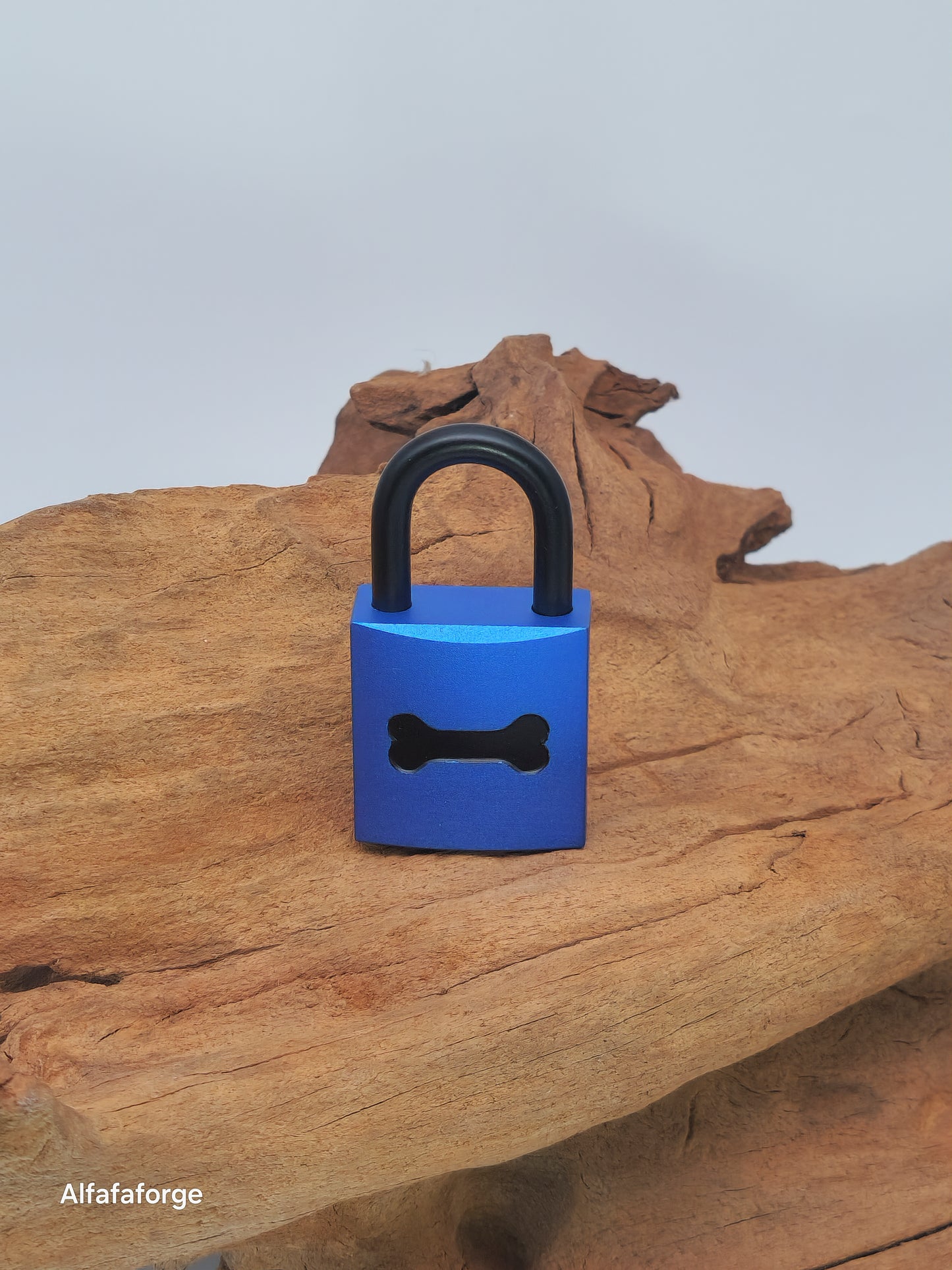 Guardian Saphire Kombi lasergraviert mit Midnight-Kette & schwarzem Schäkel