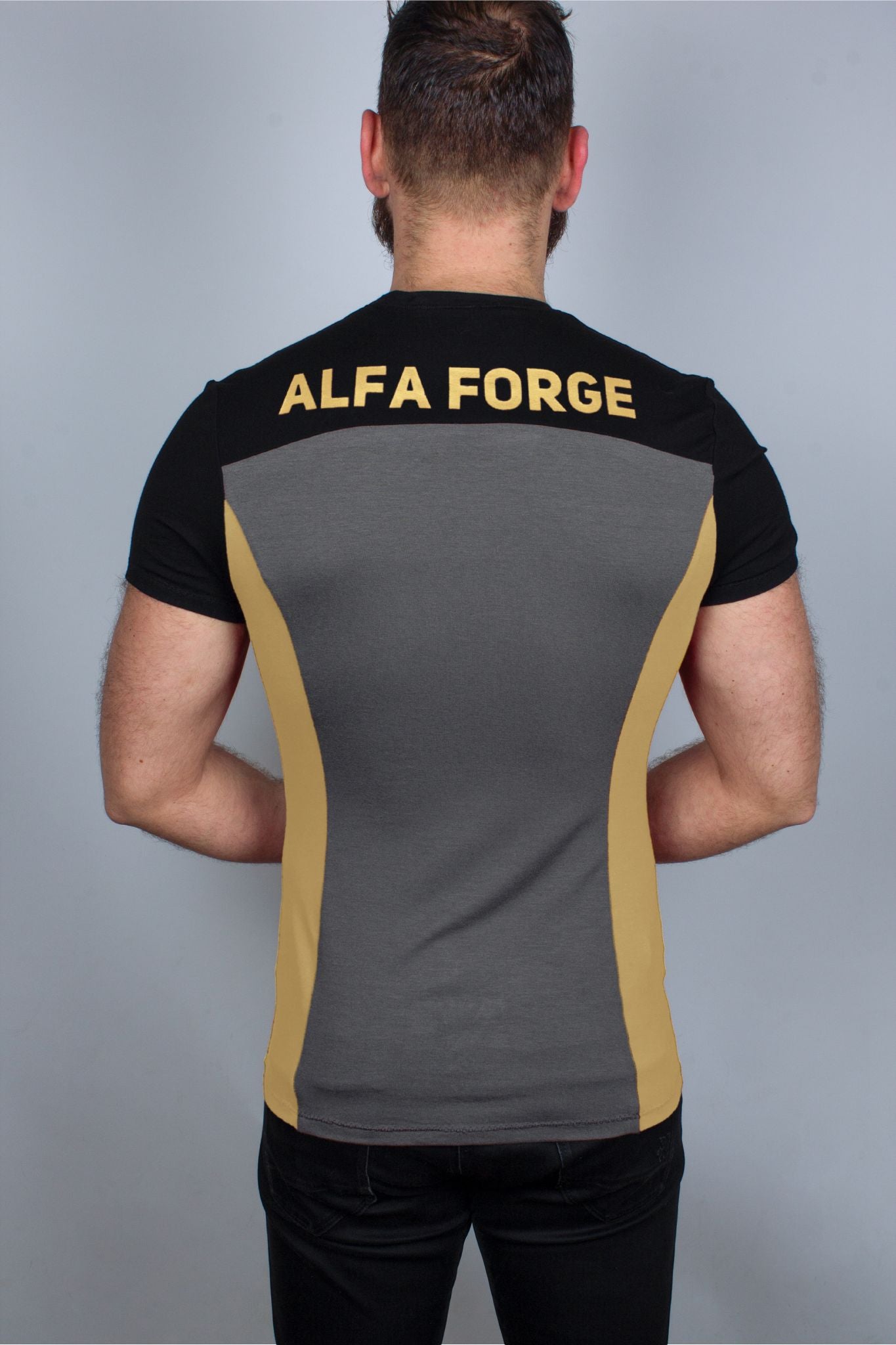 Alfa Shirt Dunkel/Gelb