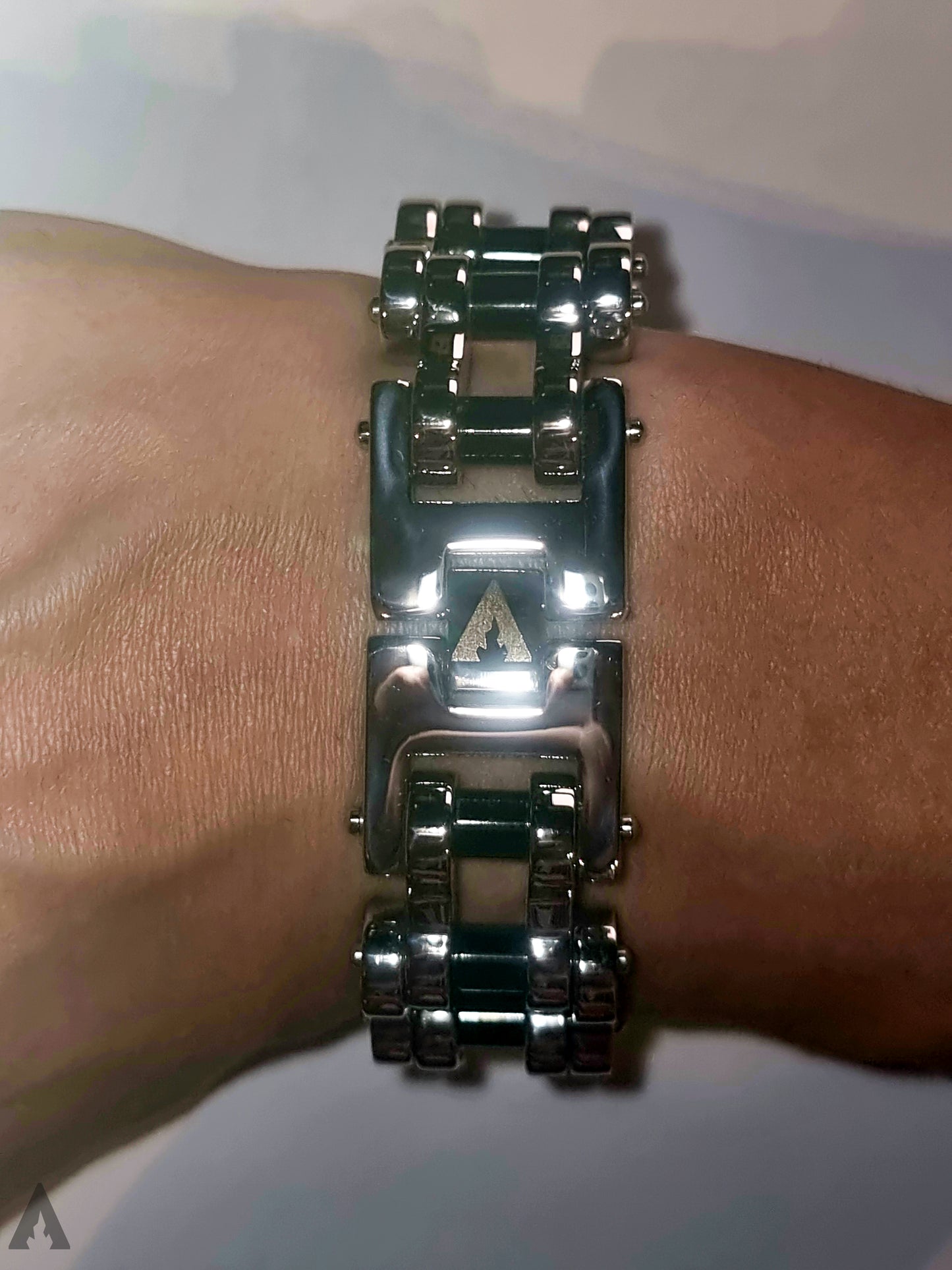 BIKER Bracelet Silver-Black