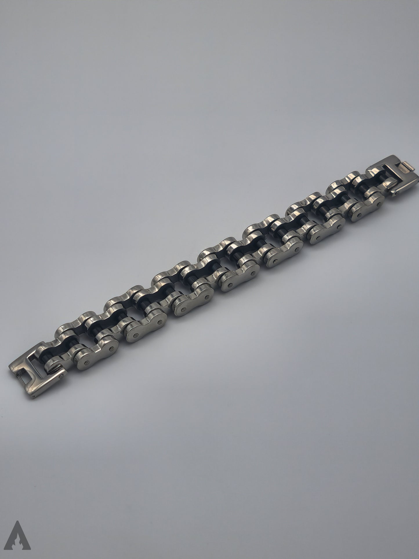 BIKER Bracelet Silver-Black