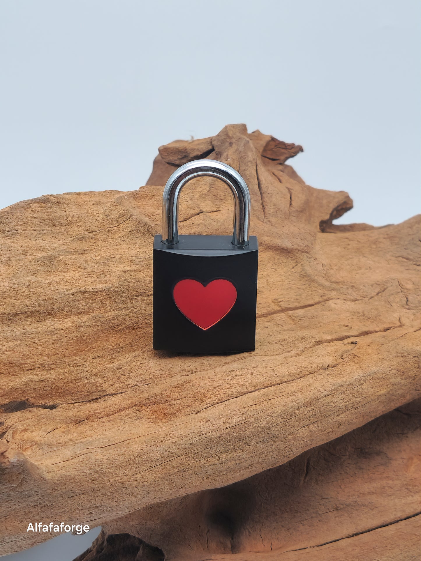 Love Lock Kombi lasergraviert mit Stainless Steel Kette