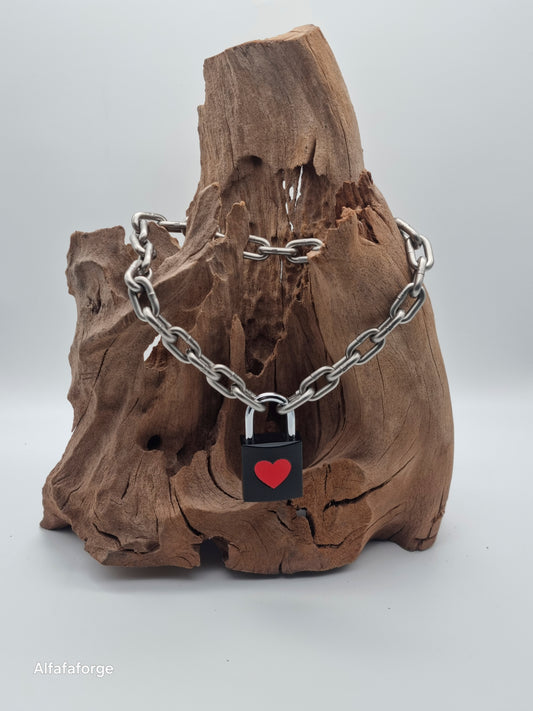 Love Lock Combo with Stainless Steel Chain